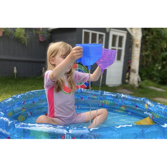 Permatomi spalvoti piltuvėliai (6 vnt.)