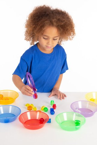 Permatomi spalvoti rūšiavimo dubenėliai (6 vnt.) Permatomi spalvoti rūšiavimo dubenėliai (6 vnt.)