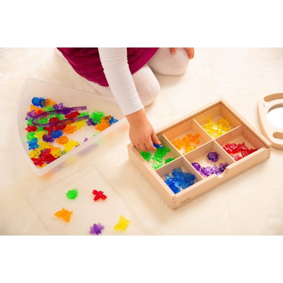 Spalvotų vabzdžių rinkinys skaičiavimui (96 vnt.)