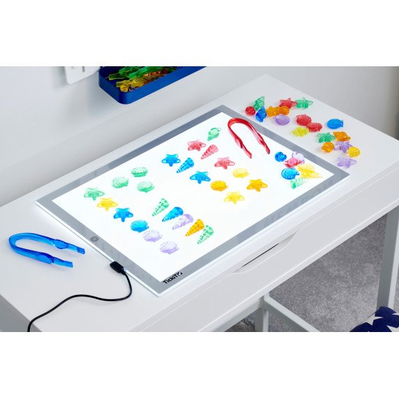 Permatomų kriauklių rinkinys šviesos stalui (72 vnt.)