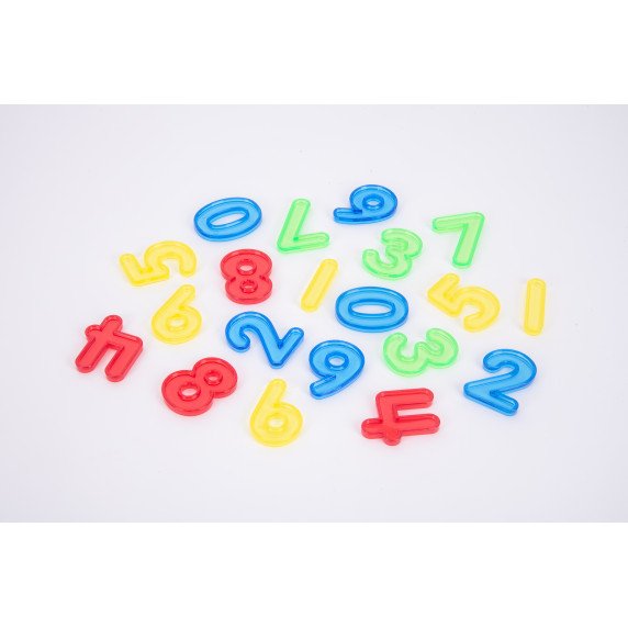 Permatomi akriliniai skaičiai matematinių pradmenų mokymuisi (20 vnt.)