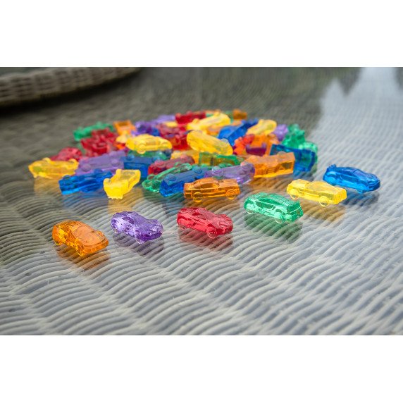 Permatomos spalvotos mašinėlės (72 vnt.)