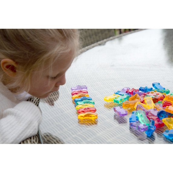 Permatomos spalvotos mašinėlės (72 vnt.)