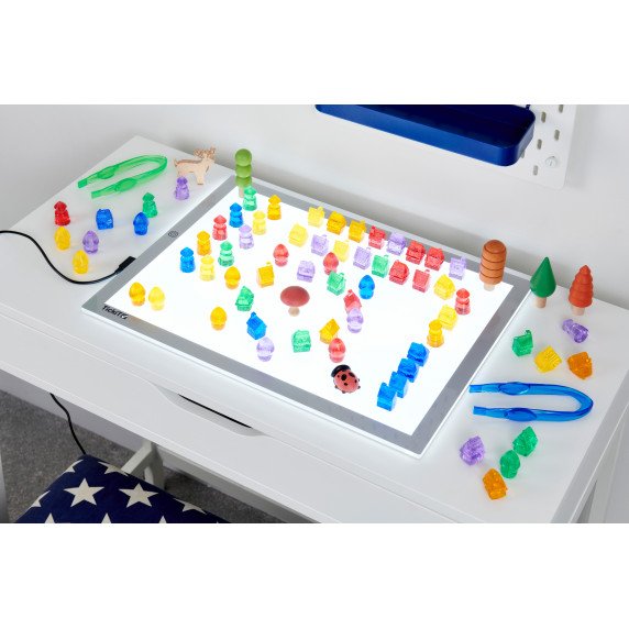 Sensorinis permatomų namelių rinkinys (72 vnt.)