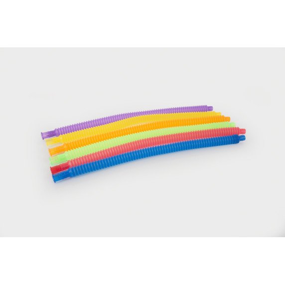 Lankstūs vaivorykštiniai vamzdeliai (6 vnt.)