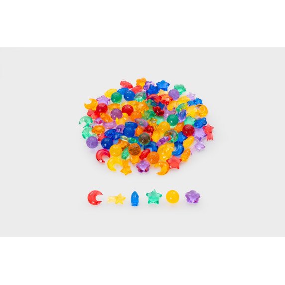 Permatomos kosmoso figūrėlės (108 vnt.)