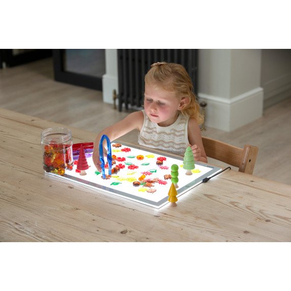 Skaidrios lapų ir sėklų figūrėlės (120 vnt.)