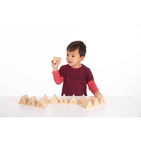 Medinės garsų prizmės (12 vnt.)