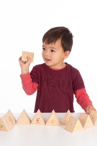 Medinės garsų prizmės (12 vnt.)