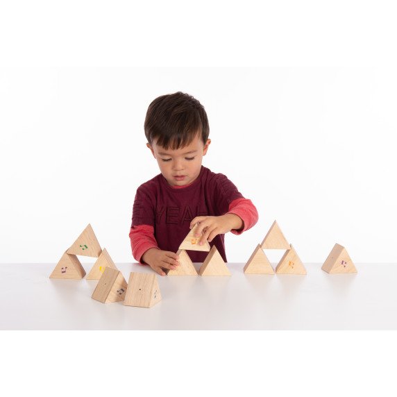 Medinės garsų prizmės (12 vnt.)