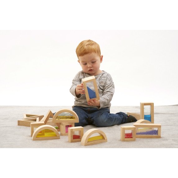 Sensorinių kaladėlių rinkinys (16 vnt.)