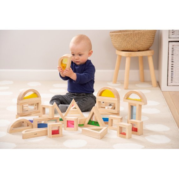 Sensorinių kaladėlių rinkinys (16 vnt.)