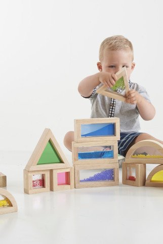 Sensorinių kaladėlių rinkinys (16 vnt.) Sensorinių kaladėlių rinkinys (16 vnt.)