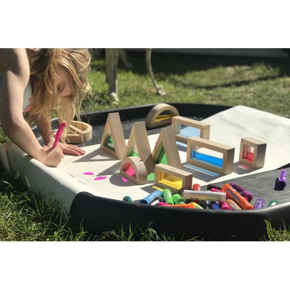 Sensorinių kaladėlių rinkinys (16 vnt.)