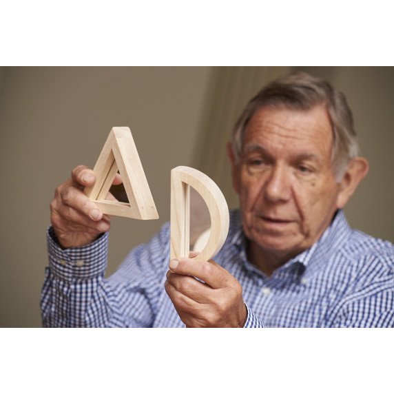 Didelės sensorinė kaladėlės su veidrodžiais (8 vnt.)