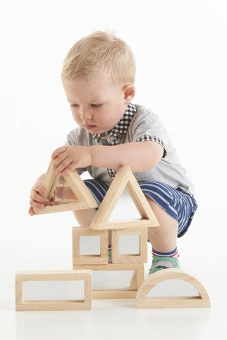 Didelės sensorinė kaladėlės su veidrodžiais (8 vnt.) Didelės sensorinė kaladėlės su veidrodžiais (8 vnt.)