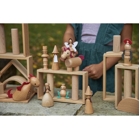 Medinės figūrėlės „Pasakų veikėjai“ (10 vnt.)