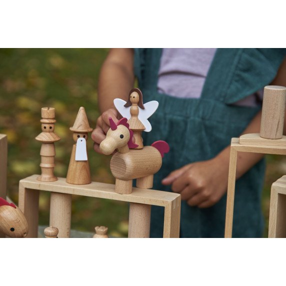 Medinės figūrėlės „Pasakų veikėjai“ (10 vnt.)