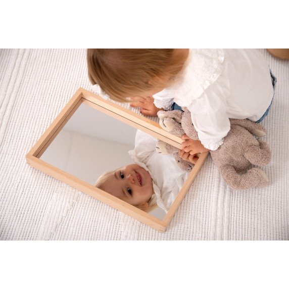 Mažas veidrodinis padėklas sensorikai - edukacijai