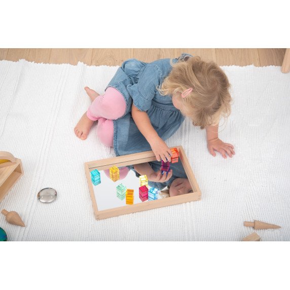 Spalvotų akrilinių kubelių rinkinys (10 vnt.)