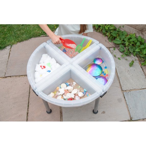 Tyrinėjimo padėklai su stovu