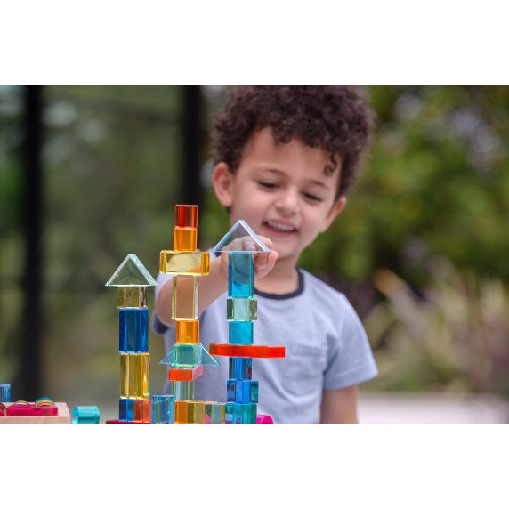 Spalvotos akrilinės formos su veidrodiniu padėklu (72 vnt.)