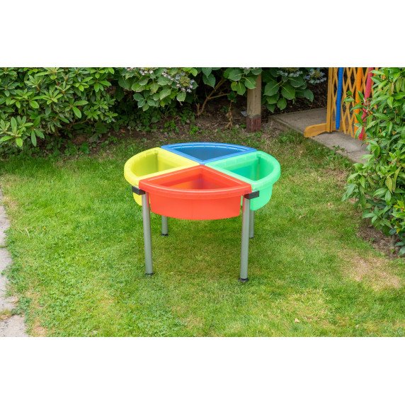 Spalvotų tyrinėjimo padėklų su stovu rinkinys