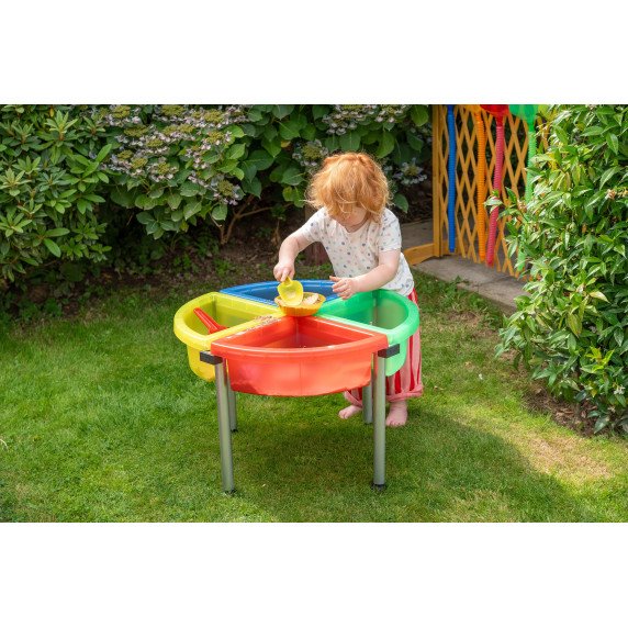 Spalvotų tyrinėjimo padėklų su stovu rinkinys