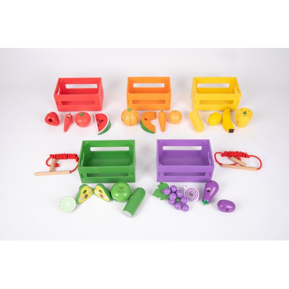 VAISIAI IR DARŽOVĖS Rūšiavimo ir vėrimo žaidimas