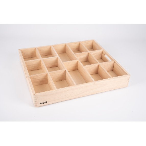 Medinis rūšiavimo padėklas - 14 skyrių