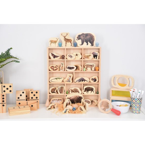 Medinis rūšiavimo padėklas - 14 skyrių