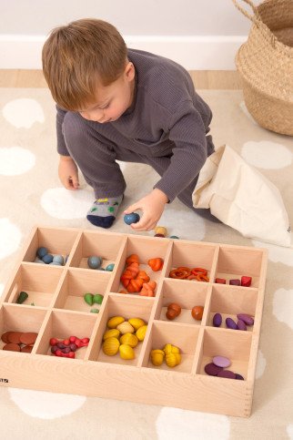 Medinis rūšiavimo padėklas - 14 skyrių