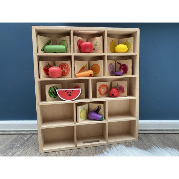 Medinis rūšiavimo padėklas - 14 skyrių