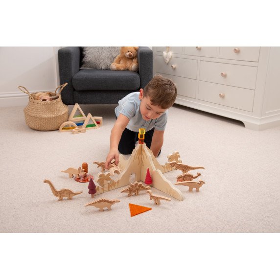 Mediniai stalo skirtukai „Dinozaurų pažinimas”