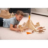 Mediniai stalo skirtukai „Dinozaurų pažinimas”