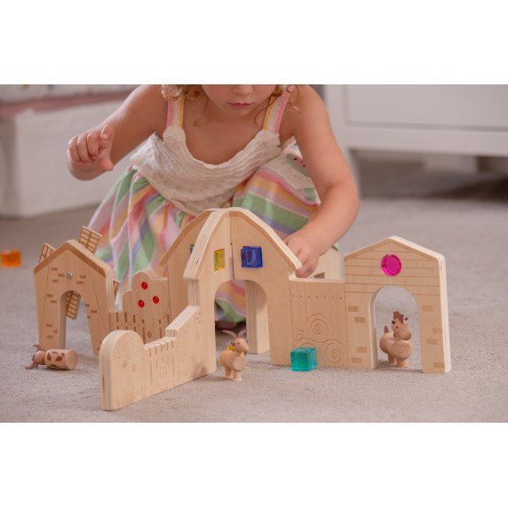 Medinė žaidimų pertvara „Ūkio pažinimas”