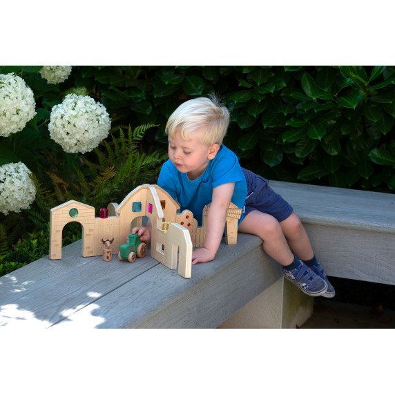 Medinė žaidimų pertvara „Ūkio pažinimas”