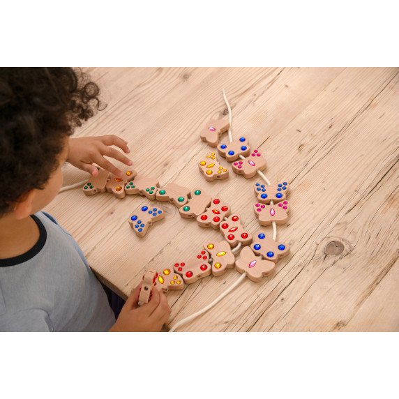 DRUGELIAI Ergoterapinis vėrimo žaidimas