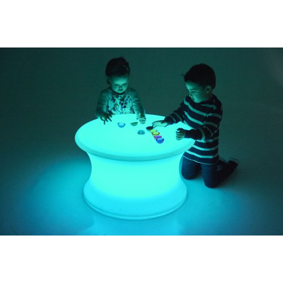Šviečiantis sensorinis LED stalas tyrinėjimui - nusiraminimui