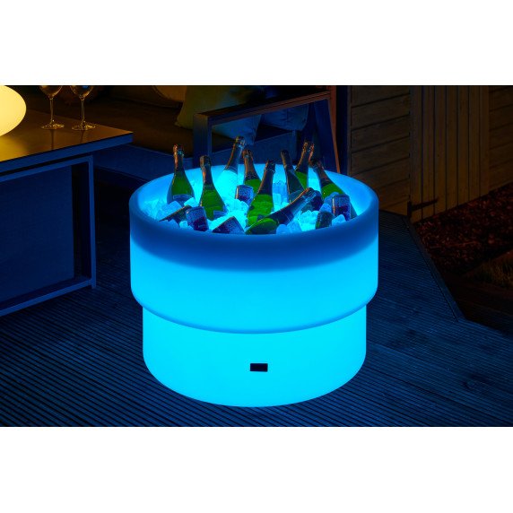 Šviečiantis sensorinis smėlio ir vandens stalas su talpa