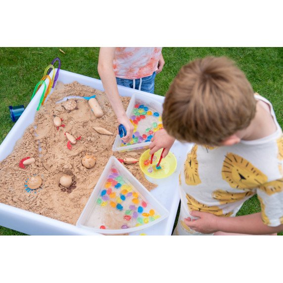 Kvadratinis šviečiantis sensorinis stalas vaikams