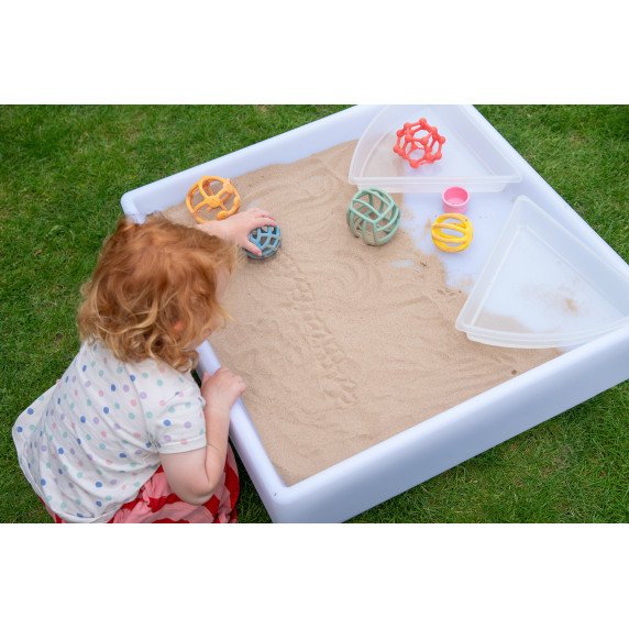 Kvadratinis šviečiantis sensorinis stalas vaikams