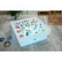 Kvadratinis šviečiantis sensorinis stalas vaikams