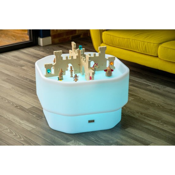 Mažas šviečiantis sensorinis stalas terapinių veiklų pažinimui