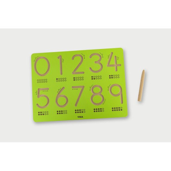 SKAIČIŲ RAŠYMAS Grafomotorinė lenta