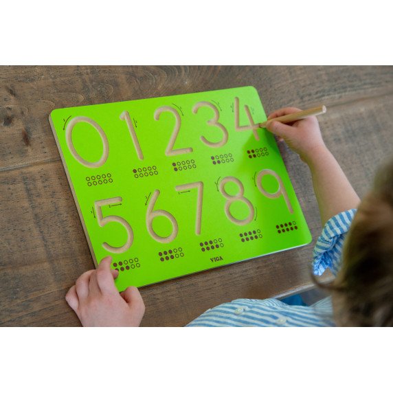 SKAIČIŲ RAŠYMAS Grafomotorinė lenta