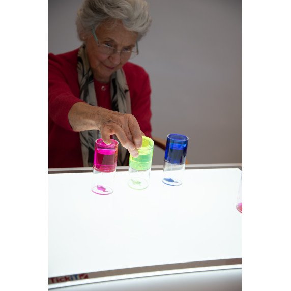 Permatomi indeliai su judančiu skysčiu (3 vnt.)