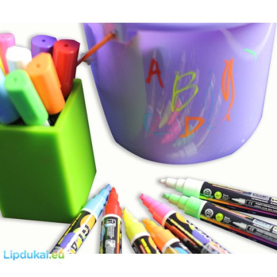 Kreidinis markeris / žymeklis   6 mm storio / 8 vnt.