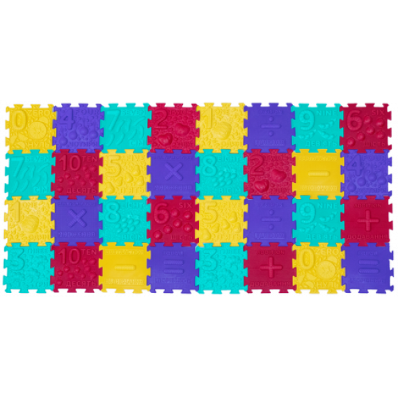 Sensorinis ortopedinių kilimėlių rinkinys Ortek „Matematika” (32 vnt.)