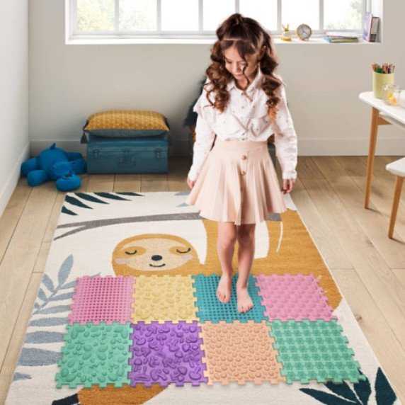 Taktilinis masažinis takelis Ortek „Puzzle Mix“ (8 vnt.)